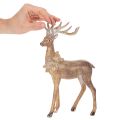 Dekofigur Hirsch mit Geweih zum Aufstellen Weihnachtsdeko 28cm | Floristik24.de