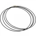 Floristik24 Metallring Dekoring Scandi Ring Deko Loop Schwarz Ø30cm 4St