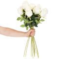 Kunstblume Rose Langer Stiel für Vase 62cm 12St | Floristik24.de