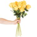 Künstliche Rose mit langem Stiel Kunstblume 62cm 12St | Floristik24.de