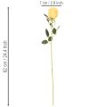Künstliche Rose mit langem Stiel Kunstblume 62cm 12St | Floristik24.de
