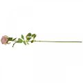 Deko-Rose Rosa, Blumendeko, Kunstrose L74cm Ø7cm