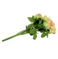 Rosenbusch künstlich Grün, Rosa 55cm