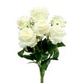 Rosenstrauß Weiß, Creme 55cm