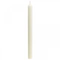 Rustic Kerzen Hohe Stabkerzen durchgefärbt Weiß 350/28mm 4St