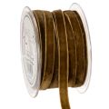 Floristik24 Dekoband Samt schmal Samtband auf Rolle 10mm 20m
