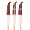 Floristik24 Weihnachtswichtel Deko Stecker Nikolaus mit Filzmütze 58cm 6St