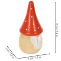Mini Wichtel Figur Fliegenpilz Tischdekoration 10cm 6St | Floristik24.de