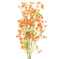 Floristik24 Kunstblume Orchideenzweig Orange filigran Raumdeko 110cm 3St