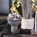 Pflanzschale auf hohem Fuß modern rund 18cm | Floristik24.de
