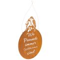 Floristik24 Schild mit Spruch Metallschild Dekoschild Edelrost 30×40cm