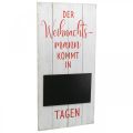 Floristik24 Dekoschild zum Hängen Weihnachtsmann Holzdeko Tafel 30×60cm