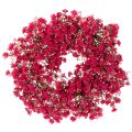 Floristik24 Blumenkranz Schleierkraut künstlich Dekoration 30cm