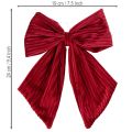 Stoffschleife Rot Samtschleifen Cord zum Aufhängen für Weihnachtsdeko 24cm 2St | Floristik24.de