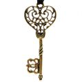 Floristik24 Schlüssel zum Hängen 7cm Gold, Antik 2 St
