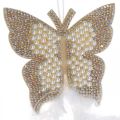Filz Schmetterling zum Hängen Creme Hochzeitsdeko 16cm