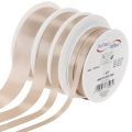 Schmuckband Taftband Beige Verschiedene Breiten 50m | Floristik24.de