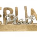 Schriftzug Lieblingsplatz, Deko Aufsteller, Schriftzug Holz L37,5cm H10,5cm