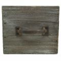 Floristik24 Pflanz-Schublade Shabby Chic Holzdeko Natur 12,5×12,5×11cm