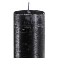 Schwarze Kerzen Durchgefärbt Stabkerzen 34x300mm 4 St | Floristik24.de