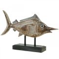 Schwertfisch Deko Fisch Holz Maritime Deko L40×H24,5cm