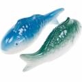 Floristik24 Schwimmfische Blau/Grün Keramik 16cm 2St