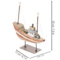 Dekoschiff Holzboot Schiffsmodell für Fensterbank 20cm | Floristik24.de