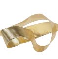 Geschenkband Gold mit Drahtkante 40mm 25m | Floristik24.de