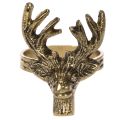 Serviettenring Hirsch-Kopf aus Metall in Gold-Optik 6cm 4St | Floristik24.de