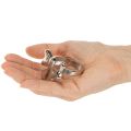 Schleifen-Serviettenring Metall glänzend Silber 5cm 4St | Floristik24.de
