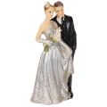Floristik24 Silberhochzeitspaar 10cm