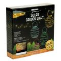 Solar Gartenleuchte Grün 22cm mit 25LEDs Warmweiß