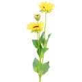 Floristik24 Kunstpflanzen künstliche Sonnenblumen Kunstblumen Deko Gelb 64cm