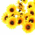 Streudeko Sonnenblumen-Köpfe Gelb Ø3,3cm 100St