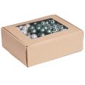 Spiegelbeeren Weihnachten Grün Perlmuttgrau Ø20mm 140 St | Floristik24.de