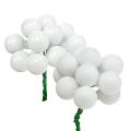 Floristik24 Spiegelbeeren Ø2cm Weiß matt, glänzend 140 St