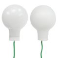 Spiegelbeeren Ø2cm Weiß matt, glänzend 140 St | Floristik24.de