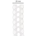 Zierband mit Spitze Baumwolle Feine Bordüre auf Rolle 25mm 10m | Floristik24.de