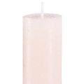 Durchgefärbte Kerzen Rosa Stabkerzen Hellrosa 34x300mm 4 St | Floristik24.de