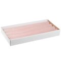 Durchgefärbte Kerzen Rosa Stabkerzen Hellrosa 34x300mm 4 St | Floristik24.de