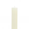 Stabkerzen durchgefärbt Creme 34mm x 240mm 4 St | Floristik24.de