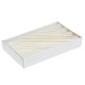 Stabkerzen durchgefärbt Creme 34mm x 240mm 4 St | Floristik24.de