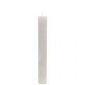 Floristik24 Stabkerzen durchgefärbt Grau 34mm x 240mm 4 St