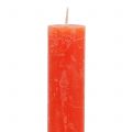 Stabkerzen durchgefärbt Orange 34mm x 300mm 4 St | Floristik24.de