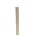 Floristik24 Stabkerzen durchgefärbt Champagner 34mm x 240mm 4 St
