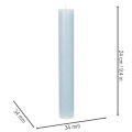 Stabkerze blau für Kerzenständer und Tischdekoration 34x240mm 4St | Floristik24.de