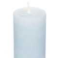 Stabkerze blau für Kerzenständer und Tischdekoration 34x240mm 4St | Floristik24.de