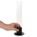 Stabkerzenhalter mit Glaszylinder Schlicht und zeitlos 31cm | Floristik24.de