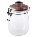 Floristik24 Stabkerzenhalter Deko Glas mit Verschluss Ø10cm H16cm