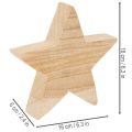 Holzstern Kerzenständer rustikal für Stabkerzen 16cm | Floristik24.de